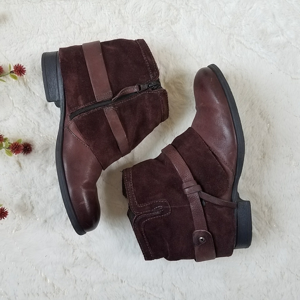 Miz Mooz Suede Ankle Booties